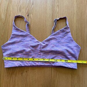 Outdoor Voices Heathered Purple Sports Bra